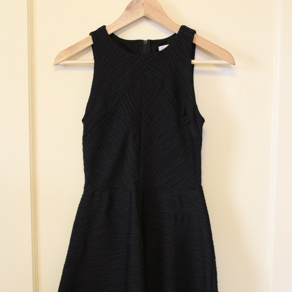 Textured Black Dress
